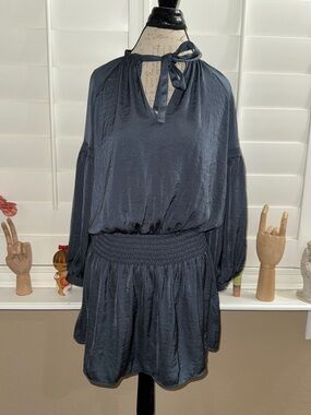 Lucky Brand Drop Waist Dress Gunmetal